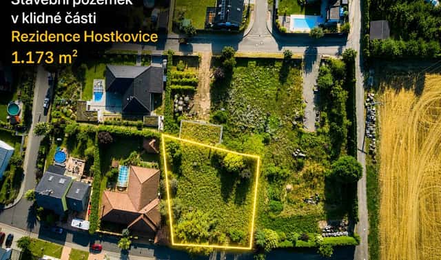 Prodej stavebního pozemku 1 173 m², Tršice – Hostkovice, okres Olomouc
