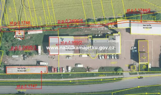 Prodej komerčního pozemku 2 336 m², Kojetín, okres Přerov