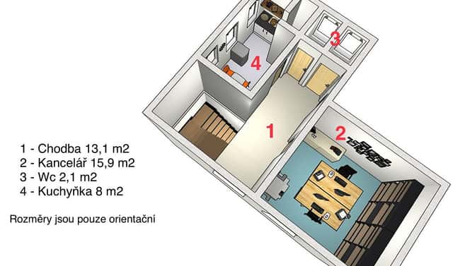 Pronájem skladovacích prostor 135 m², Hluboká, Turnov, okres Semily