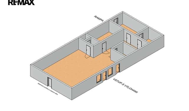 Pronájem obchodních prostor 126 m², Lidická, Havířov – Šumbark, okres Karviná