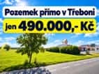Pozemek Třeboň 2 406 m² – 490 000 Kč, okres Jindřichův Hradec