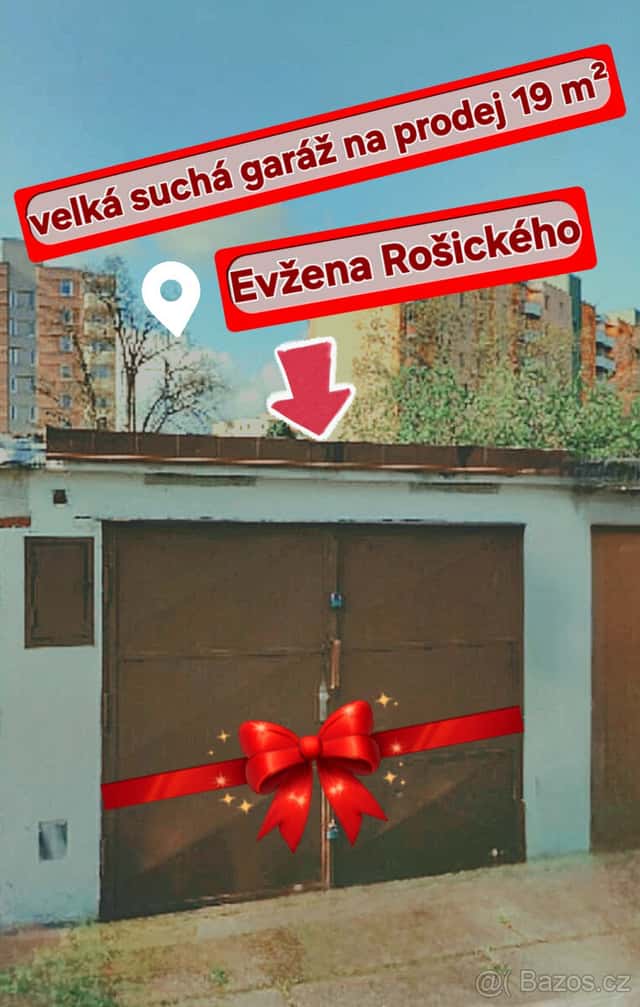 garáž na prodej Evžena Rošického 19 m², okres České Budějovice