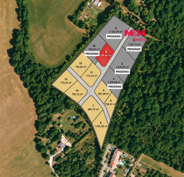 Prodej pozemku k bydlení, 729 m², Líšťany, okres Plzeň-sever