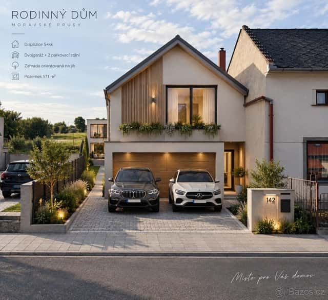 Prodej stavebního pozemku 572 m2, Moravské Prusy, okres Vyškov