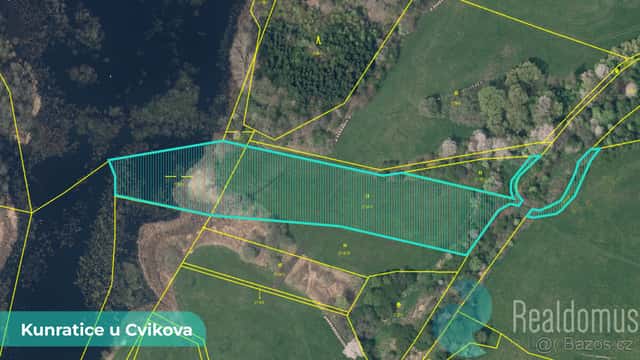 Zemědělská půda s rybníkem – Kunratice u Cvikova (LV 20), okres Česká Lípa