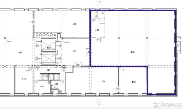 Pronájem skladových a výrobních prostor 240 m² – Olomouc-Hol, okres Olomouc