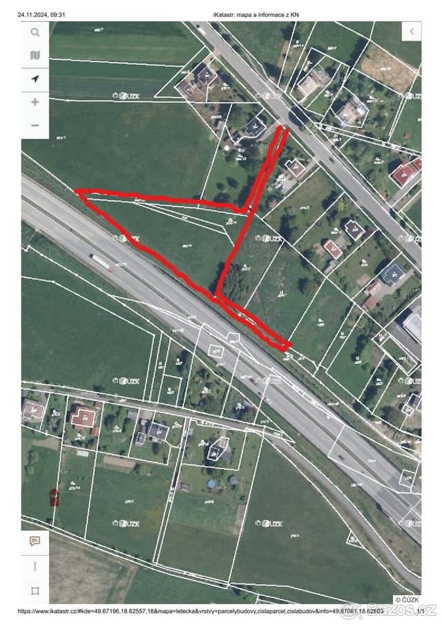 komercni pozemek pro 2 SKLADY Nebory 4452m2 povoleni, okres Frýdek-Místek