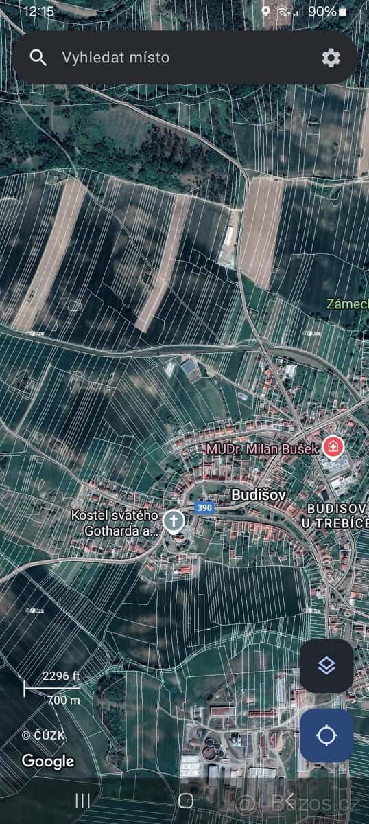 Zahrada, les, stodola, okres Třebíč
