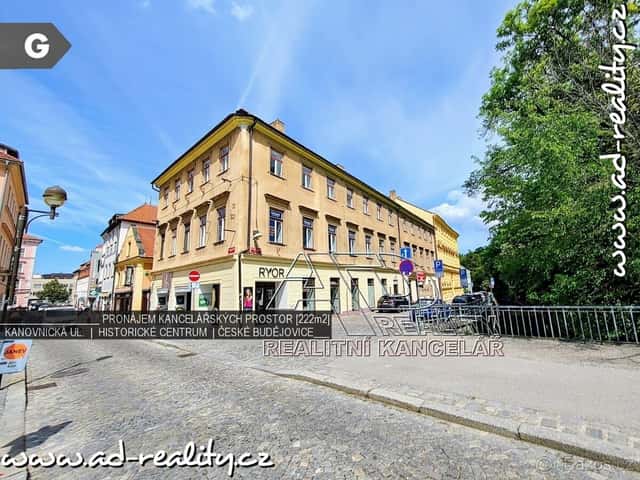 Pronájem kancelářských prostor [222m2] 2.patro, historické c, okres České Budějovice