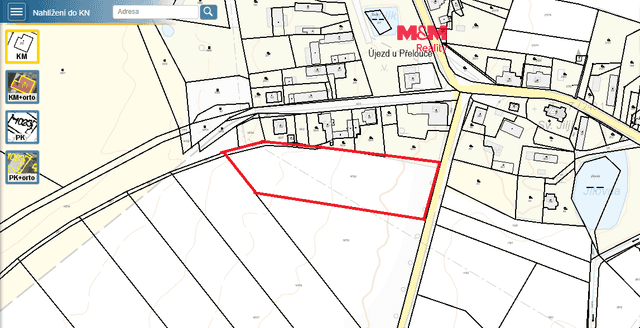 Prodej, pozem.k bydlení a orn.půda,8659 m2, Újezd u Přelouče, okres Pardubice