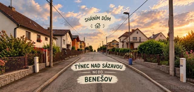 Starší dům v Týnci nad Sázavou nebo v Benešově, okres Benešov