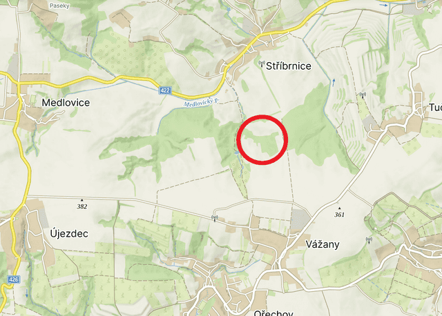 Pronájem travnaté plochy,Vážany u Uherského Hradiště, okres Uherské Hradiště