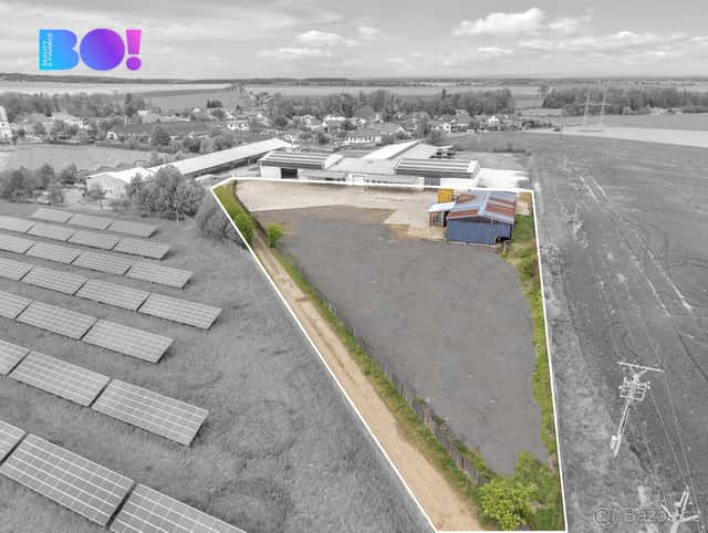 Pronájem výrobně-obchodního areálu s katrem 4.426 m² – Moraš, okres Chrudim