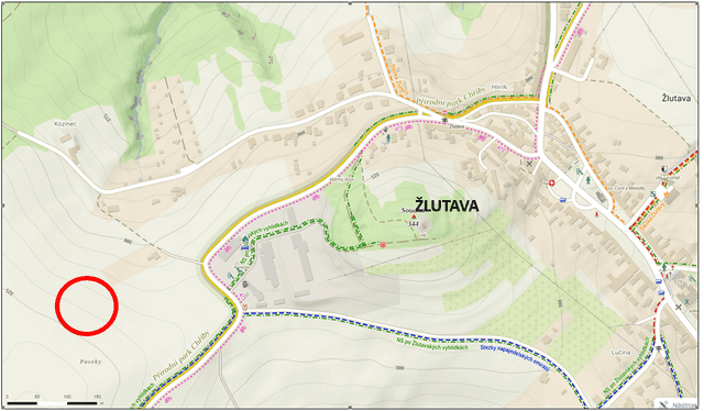Prodej pozemku Žlutava 2592 m², okres Zlín