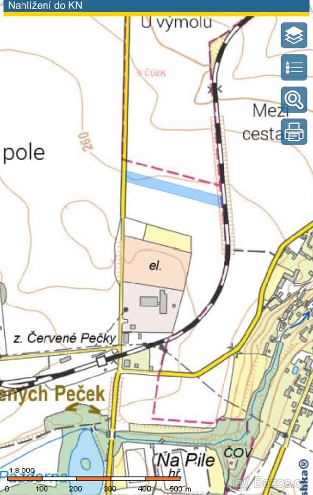 Prodej pole 18647 m2 Červené Pečky, okres Kolín