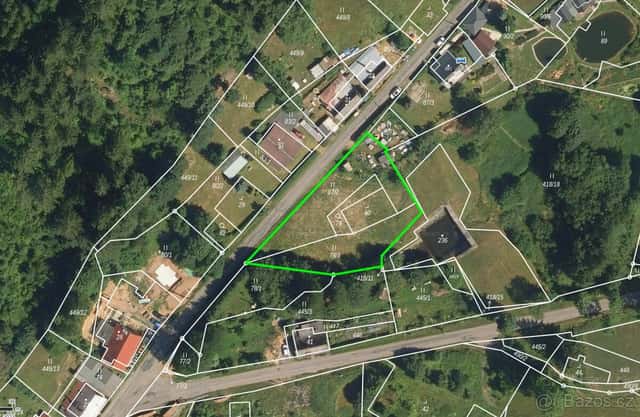 Stavební pozemek 1 563 m² Horní Orlice, Červená Voda, okres Ústí nad Orlicí
