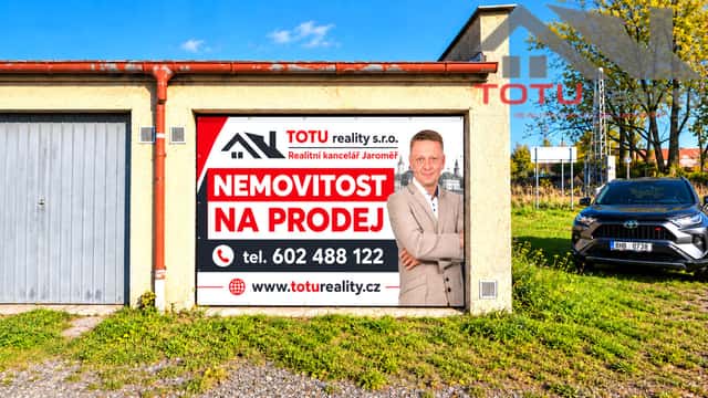 Prodej, garáž, 19 m2, Jaroměř, ul. Bavlnářská, okres Náchod