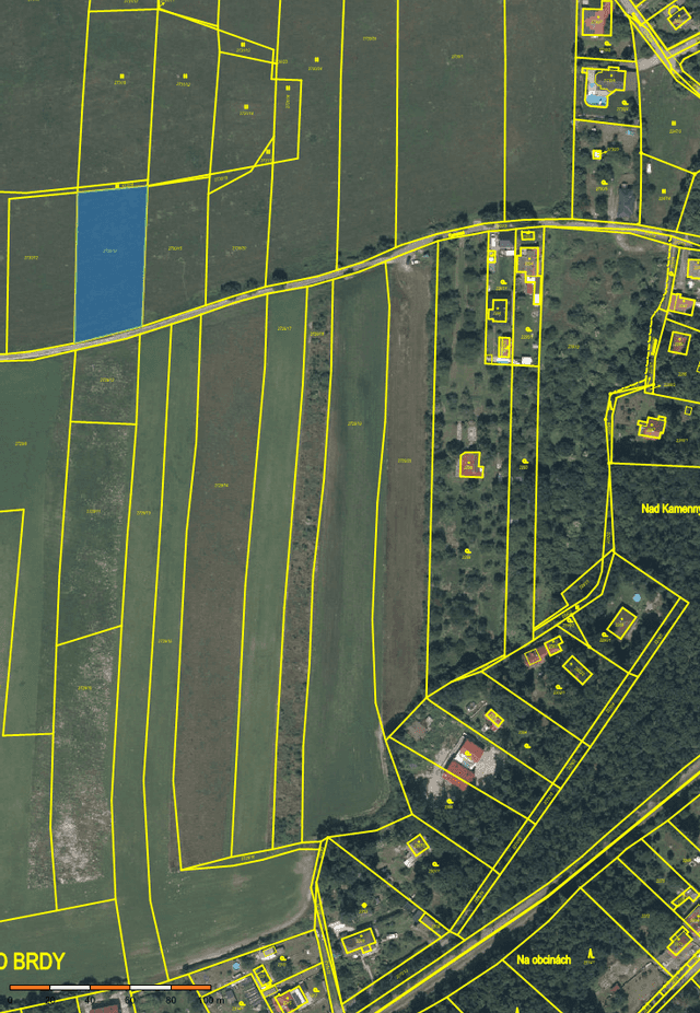 Prodej zajímavého pole 2460 m² Mníšek pod Brdy, okres Praha-západ
