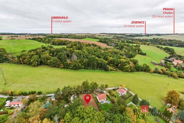 Prodej, pozemky/bydlení, 783 m2, Okrouhlo , Praha-západ [ID, okres Praha-západ