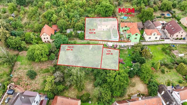 Prodej pozemku k bydlení, 493 m², Krušovice, ul. Na Stráni, okres Rakovník