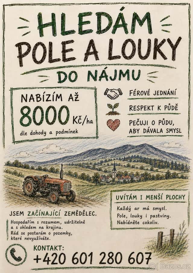 Pole, louky, okres Karviná