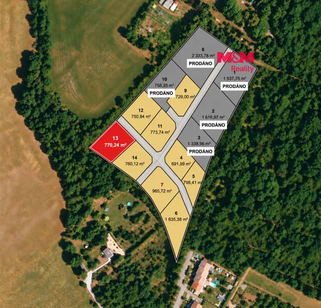 Prodej pozemku k bydlení, 770 m², Líšťany, okres Plzeň-sever