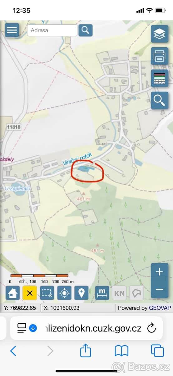 Zahrada s možností stavby Smolotely okr. Příbram 1132 m2, okres Praha-východ