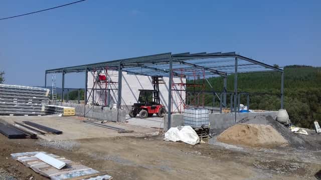 Prodej ocel. konstrukce12x24/5,5m, okres Žďár nad Sázavou