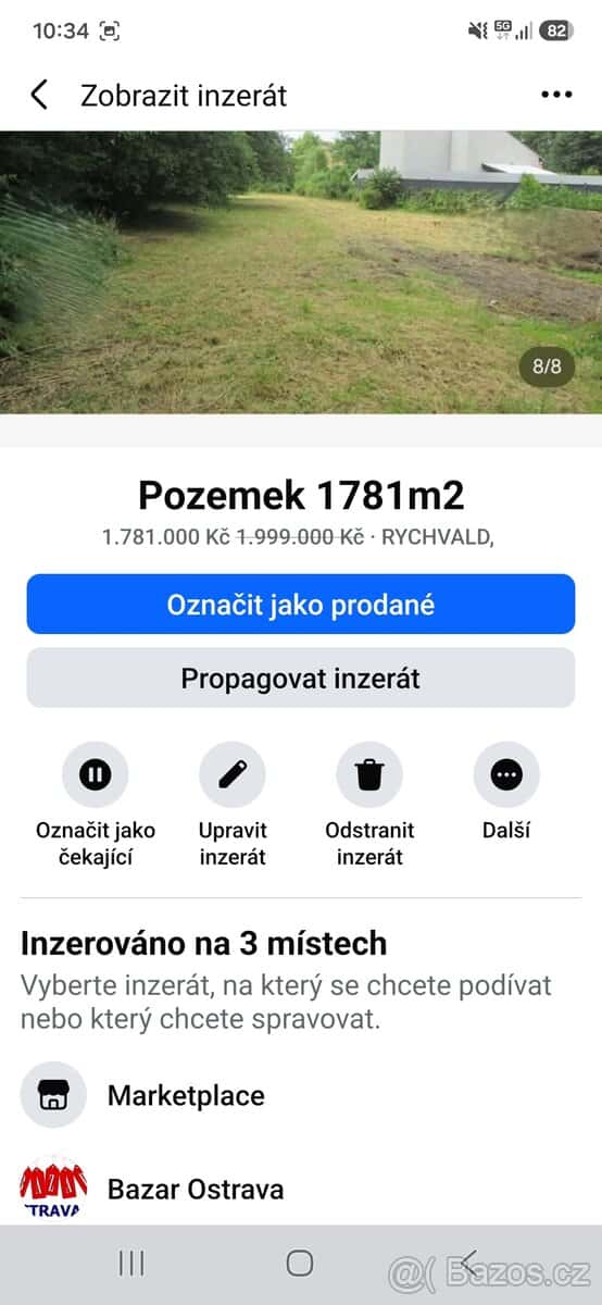 Pozemek Rychvald, okres Karviná