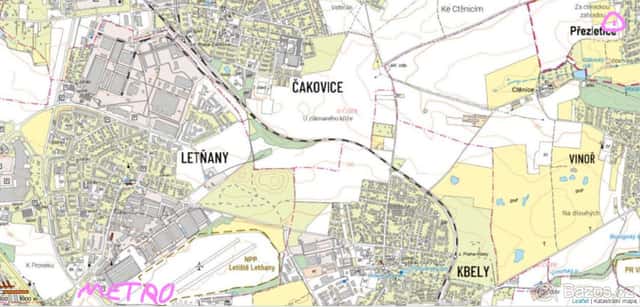 Prodej stavebního pozemku RD u hranice Prahy Vinoř, Praha 9