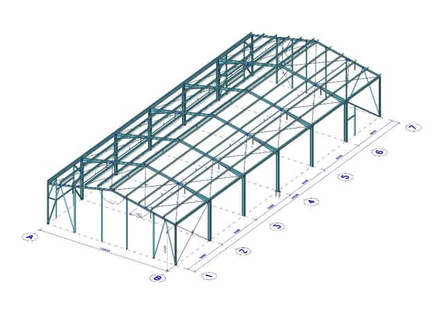 Prodej ocel. konstrukce15x36/5,5m, okres Žďár nad Sázavou