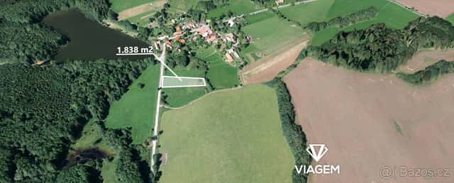 Stavební - bydlení 1 838 m², okres Tábor