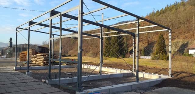 Prodej přístřešku 8x12m, okres Žďár nad Sázavou