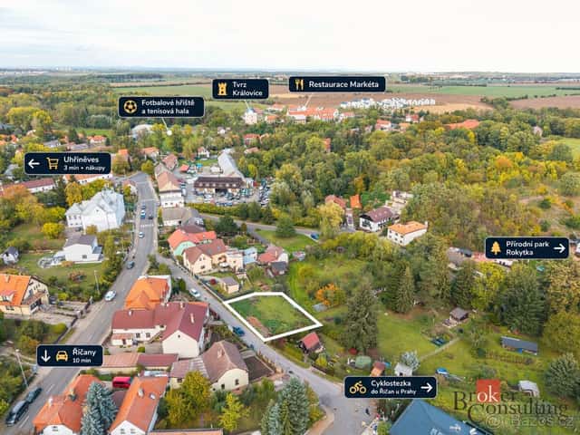 Prodej, pozemky/bydlení, 547 m2, Královice , Praha 10 [ID 91, Praha 10