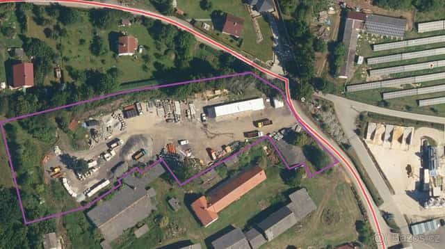 Pronájem pozemků 8838 m2 pro skladování Mirotice D4, okres Písek