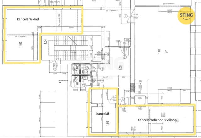 kancelářské prostory, až 150m2, 136185, okres Hodonín