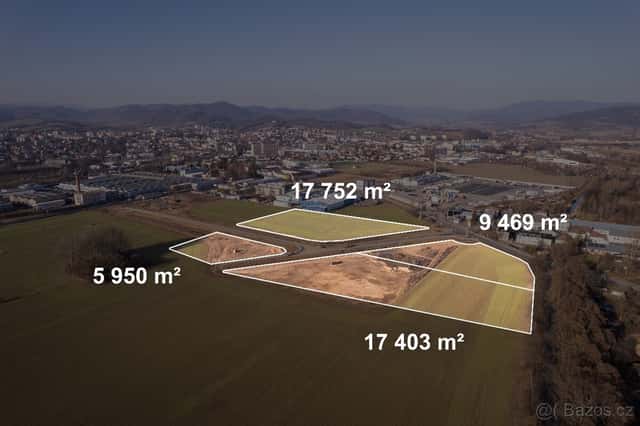 Komerční stavební pozemky – nová průmyslová zóna Šumperk, okres Šumperk