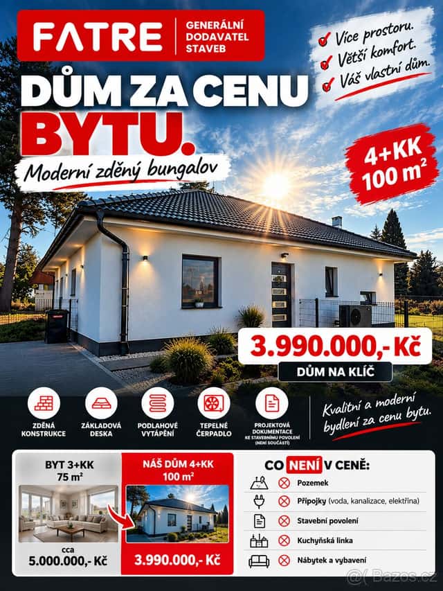 Novostavba 4+kk, okres Jihlava