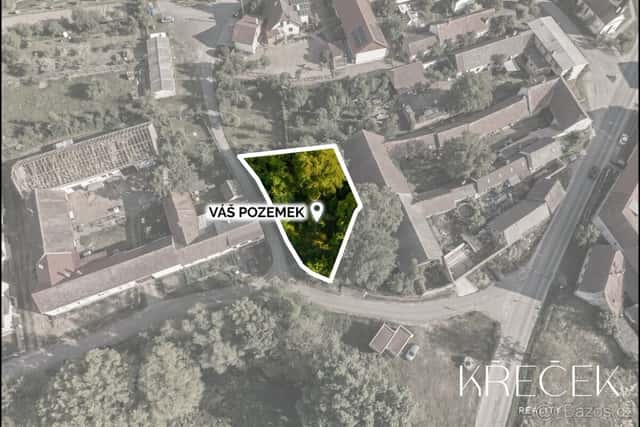 Prodej pozemku k výstavbě RD v Krnčicích, okres Třebíč