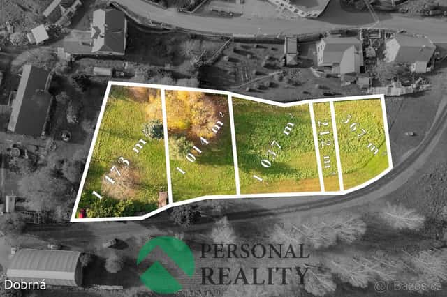 Prodej pozemky pro bydlení, 1 037 m² - Dobrná, ev.č. 01795, okres Děčín