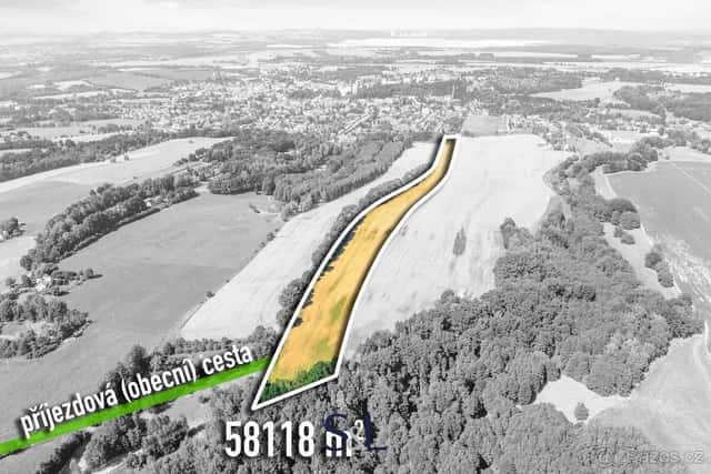 Nabízím k prodeji soubor dvou pozemků v katastrálním území D, okres Liberec
