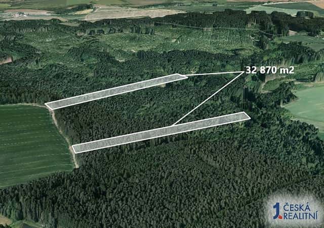 Les 32 870 m², okres Tábor