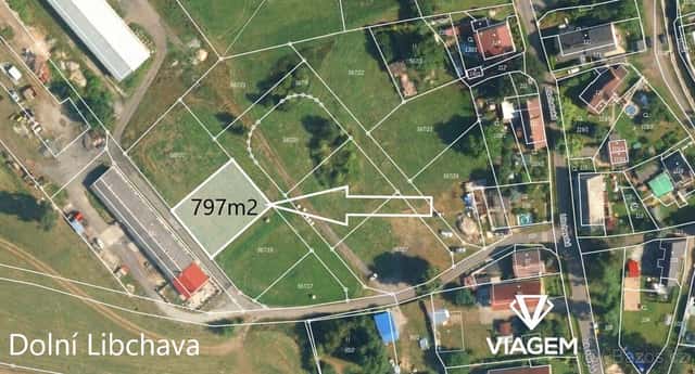 Stavební - bydlení 1 114 m², okres Česká Lípa