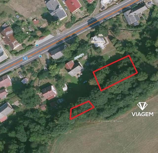 Zahrada 955 m², okres Bruntál