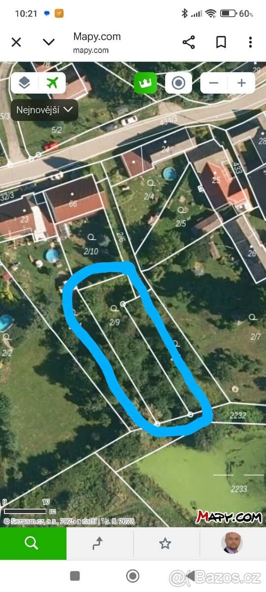Zahrada Palupín 458 m2 ZLEVNĚNO, okres Jindřichův Hradec