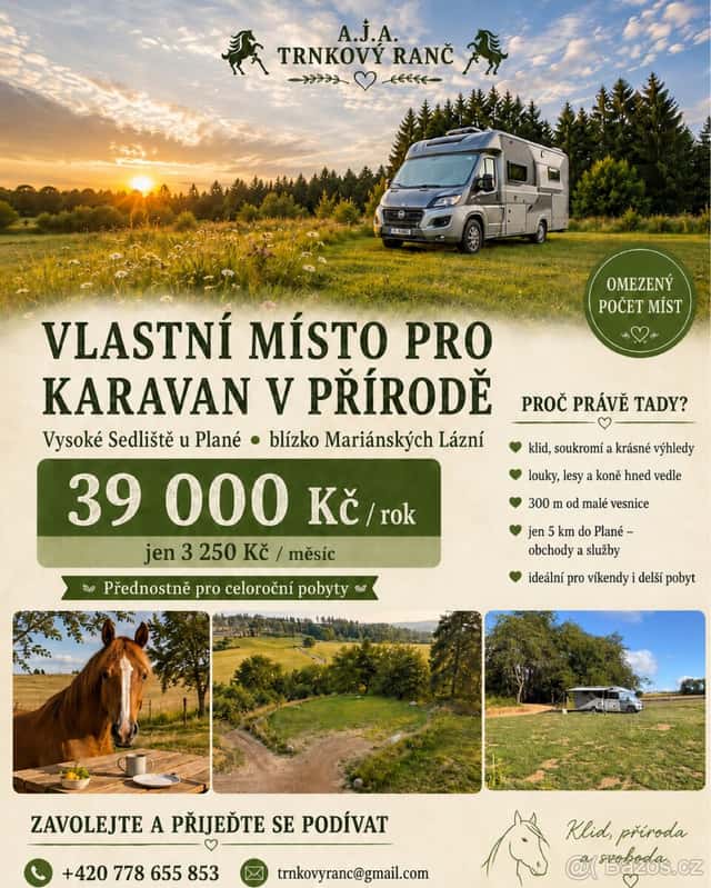 Pronájem pozemku, zahrady, okres Tachov