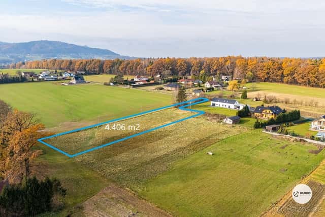 Pronájem pozemku 4406 m2 – Kunčičky u Bašky, okres Frýdek-Místek