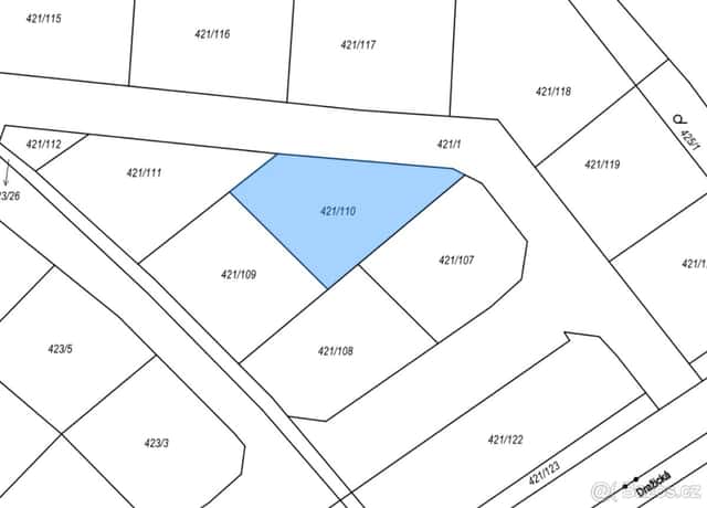 Pozemek 627 m² v Benátkách nad Jizerou – U Vodojemu, okres Mladá Boleslav
