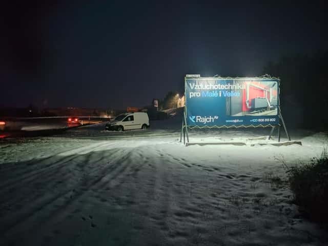 Osvětlený Billboard, reklamní plocha k pronájmu, okres Zlín