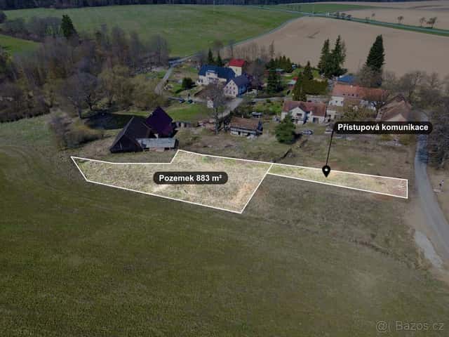 Stavební pozemek 883 m², Planá - Zliv, ev.č. LB00826, okres Tachov